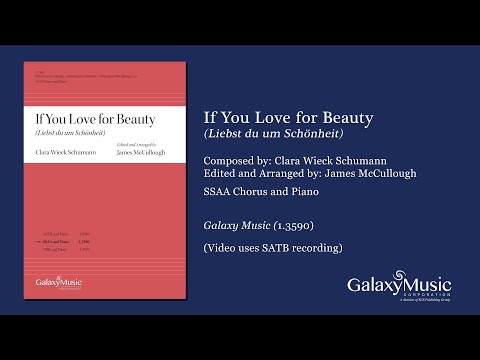 If You Love for Beauty (arr. for SSAA)