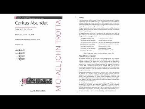 Hildegard: Caritas Abundat (arr. for SSAA)