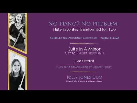 Telemann: Suite in A Minor, TWV 55:a2 (arr. for 2 flutes)