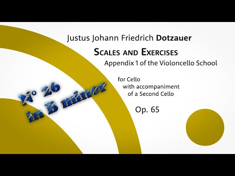Dotzauer: Scales & Exercises, Appendix 1 from the Cello School, Op. 65