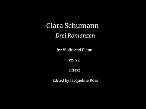Cl. Schumann: 3 Romances, Op. 22