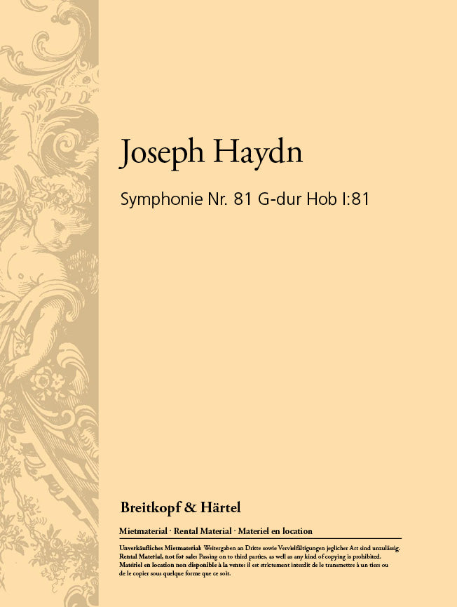 Symphonie Nr. 81 G-dur