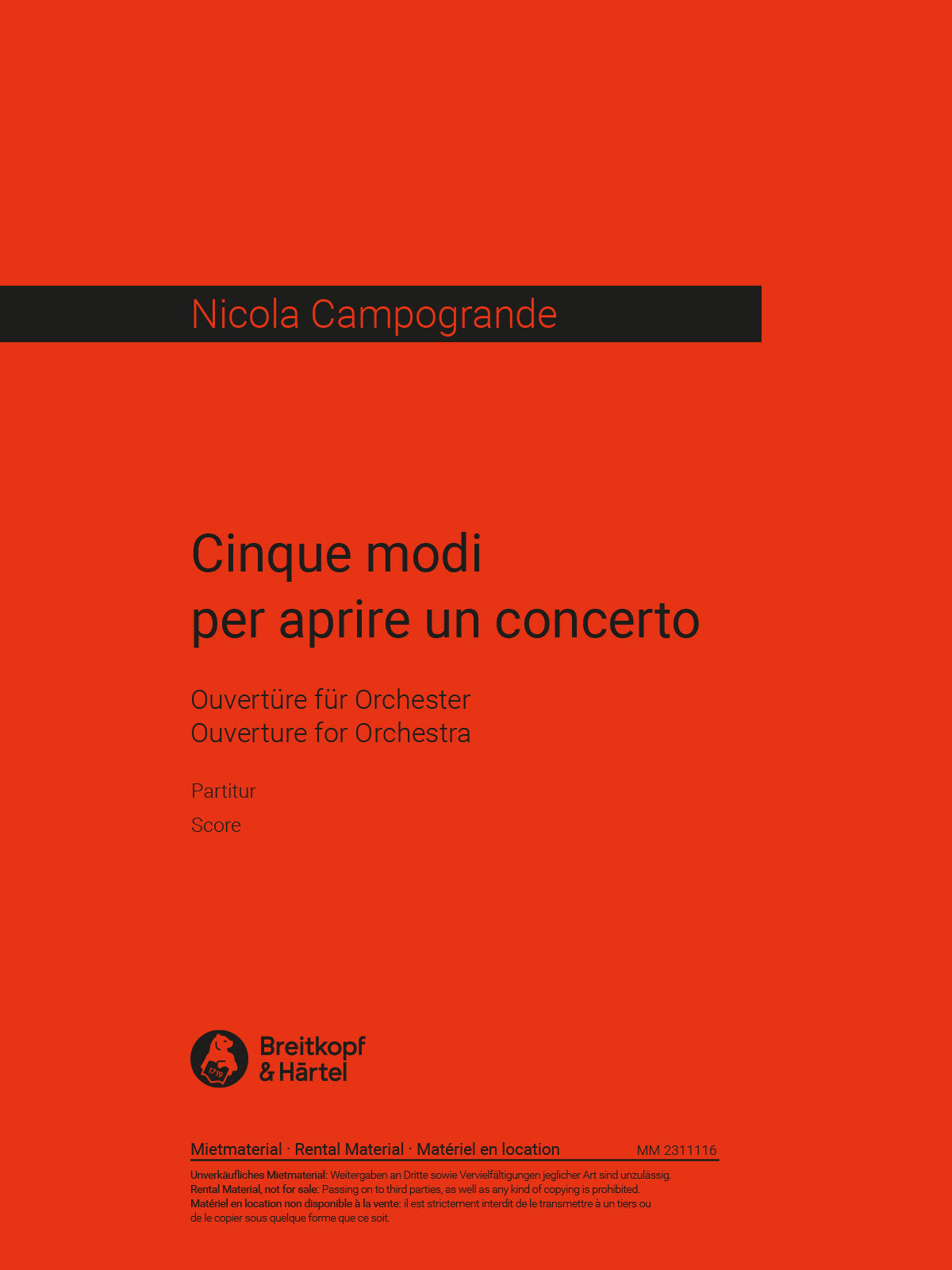 Cinque modi per aprire un concerto