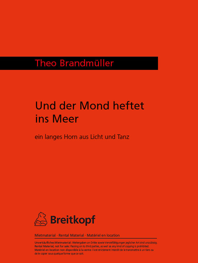Und der Mond heftet ins Meer ein langes Horn aus