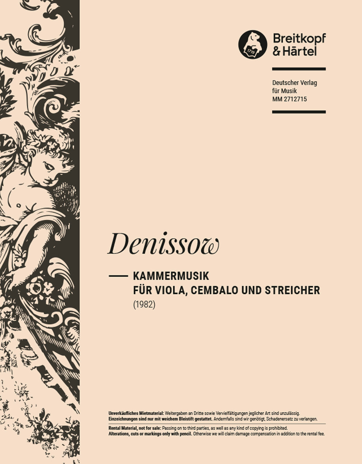 Kammermusik für Viola, Cembalo und Streicher