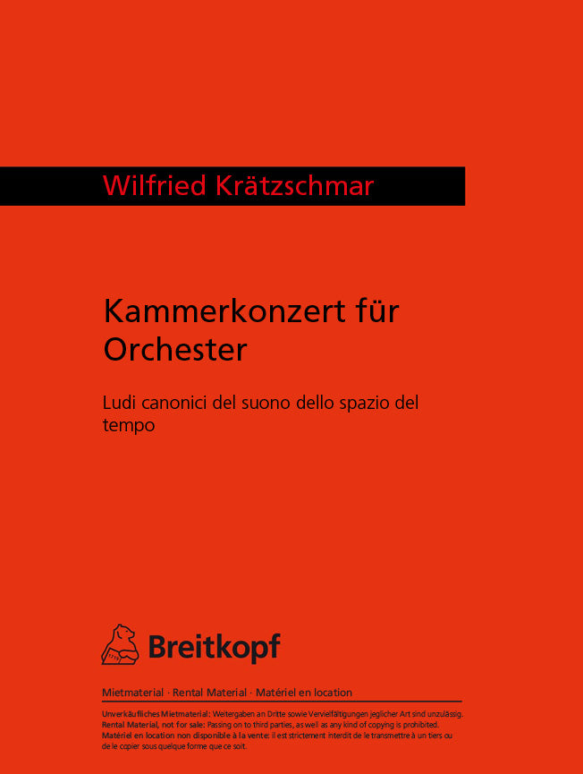 Kammerkonzert für Orchester