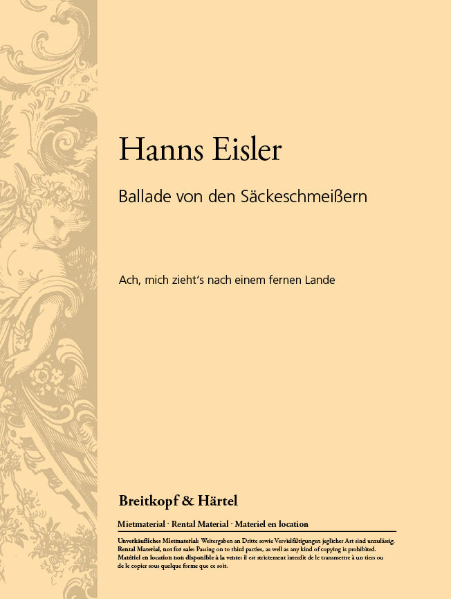 Ballade von den Säckeschmeißern
