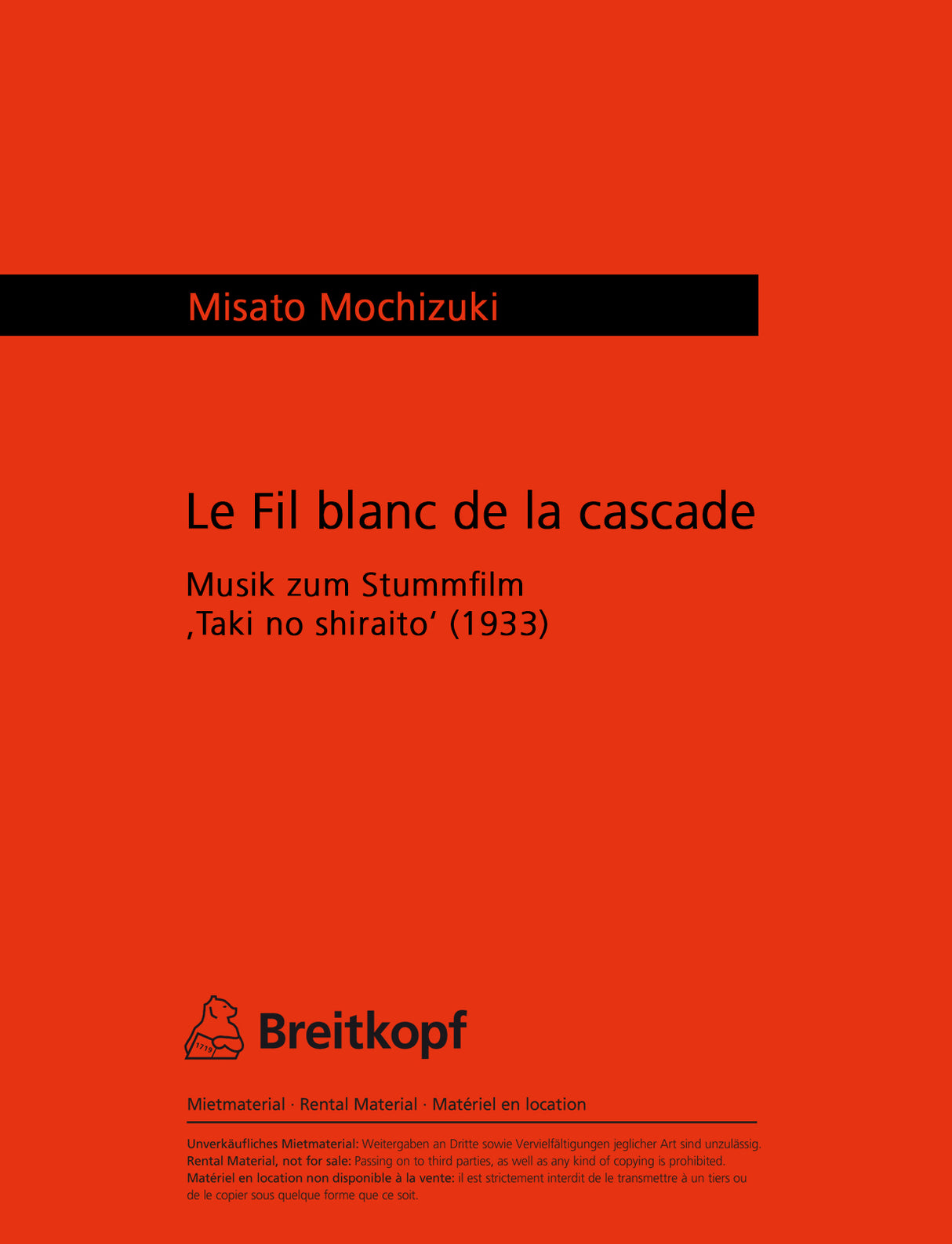 Le fil blanc de la cascade