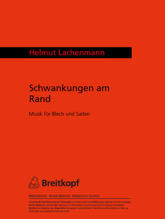 Schwankungen am Rand (1974/75)
