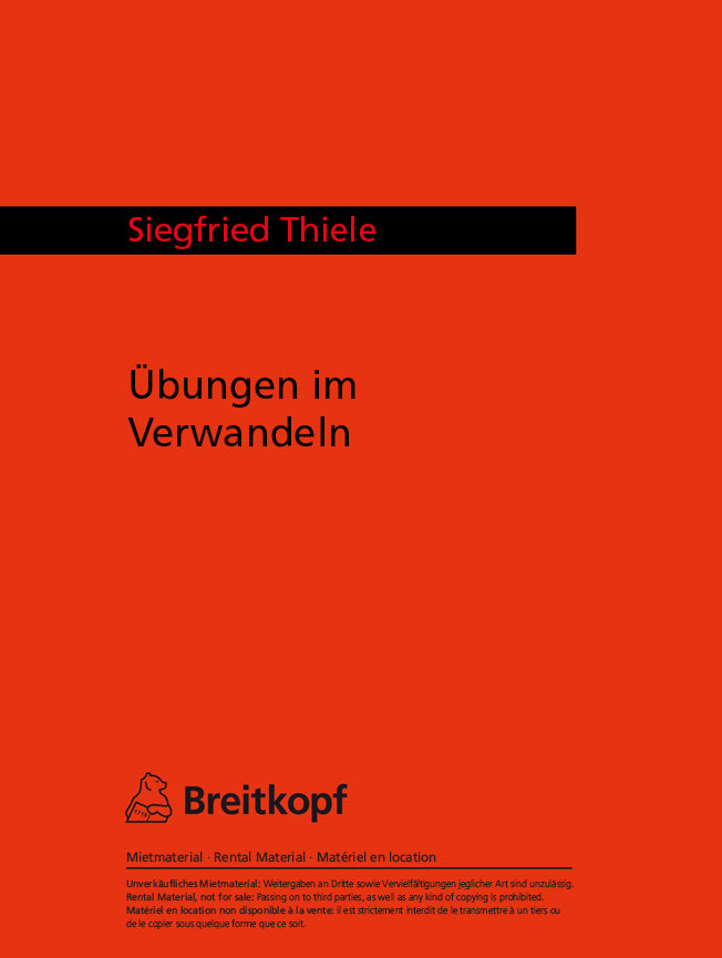 Übungen im Verwandeln