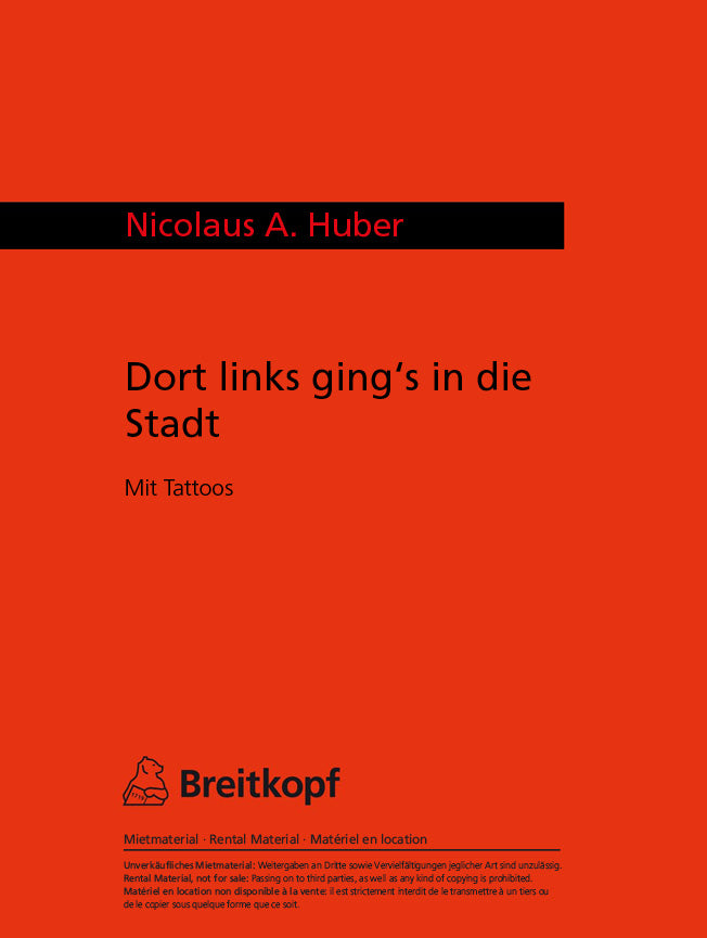 Dort links ging's in die Stadt!