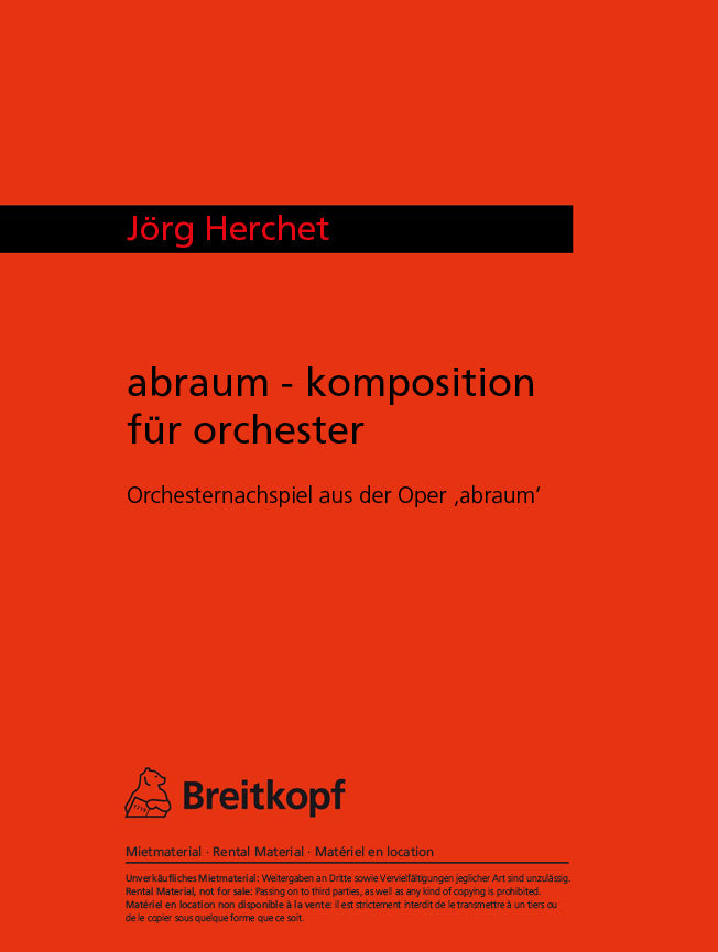 Abraum. Komposition für Orchester