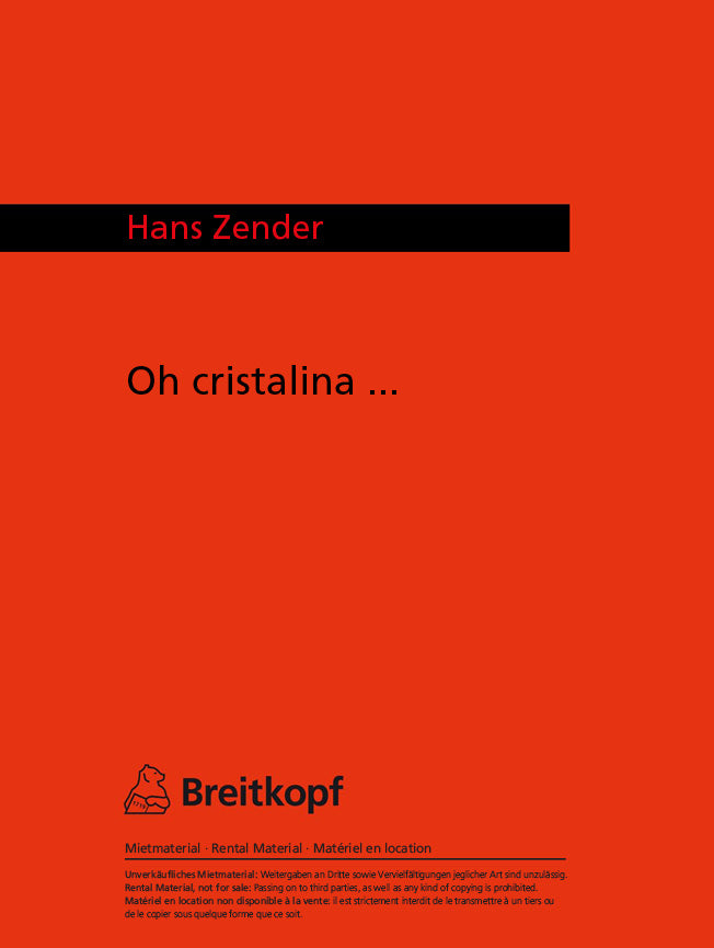 Oh cristalina ...   (Neufassung 2016)