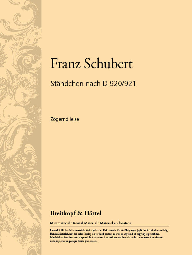 Ständchen 'Zögernd leise'