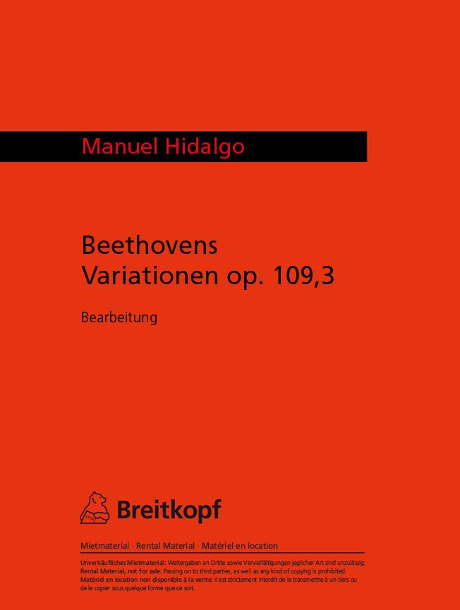 Variationen aus Beethovens Klaviersonate op. 109