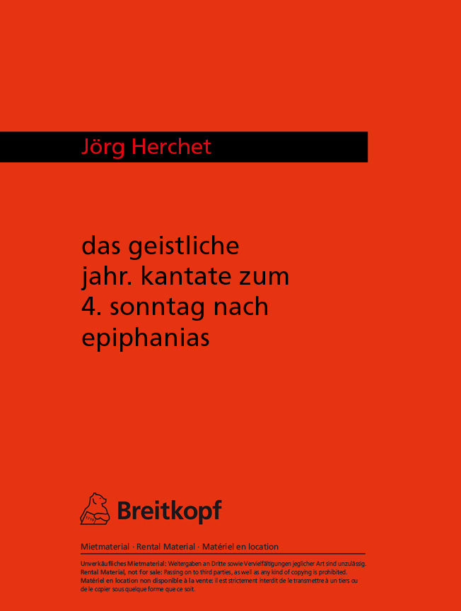 Kantate zum 4. Sonntag nach Epiphanias