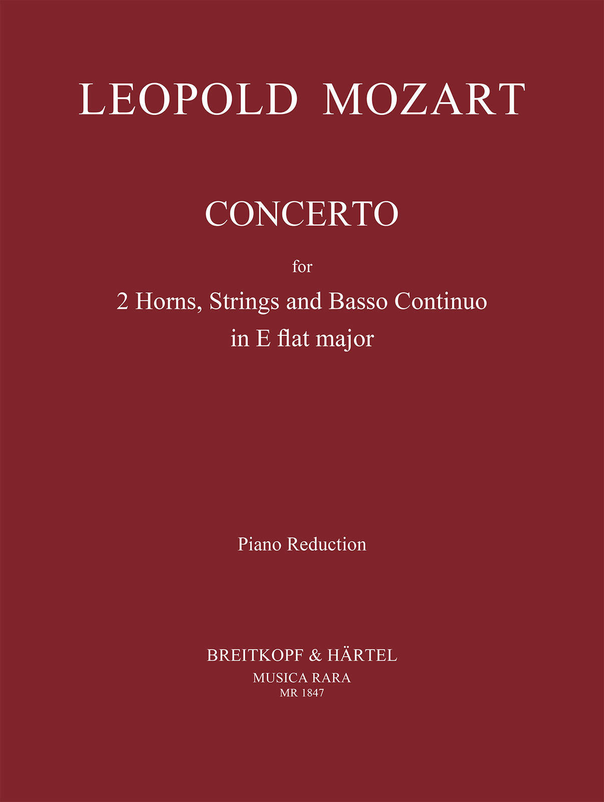 Concerto in Es-dur  für 2 Hörner