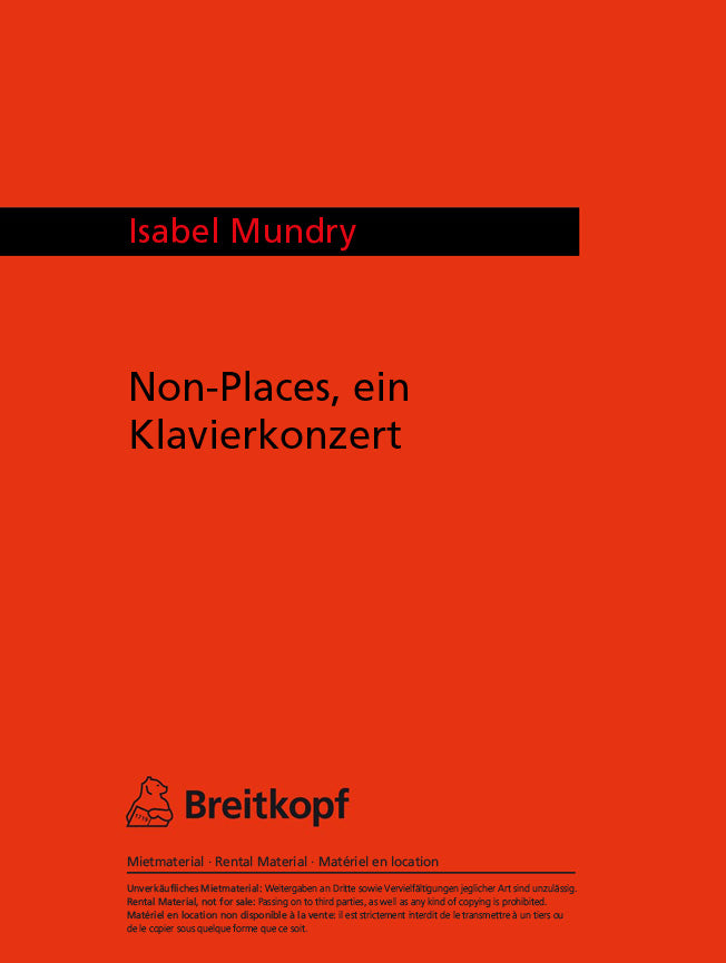 Non-Places, ein Klavierkonzert