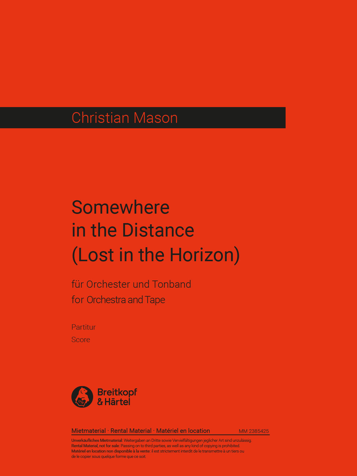 Somewhere in the Distance (Lost in the Horizon)