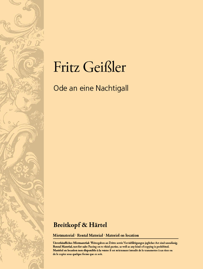 Ode an eine Nachtigall