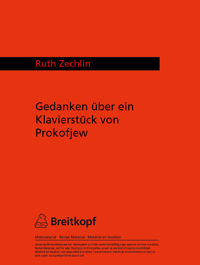 Gedanken über ein Klavierstück von Prokofjew