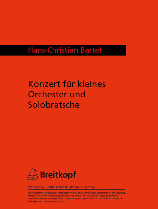 Konzert für kleines Orchester und Solobratsche
