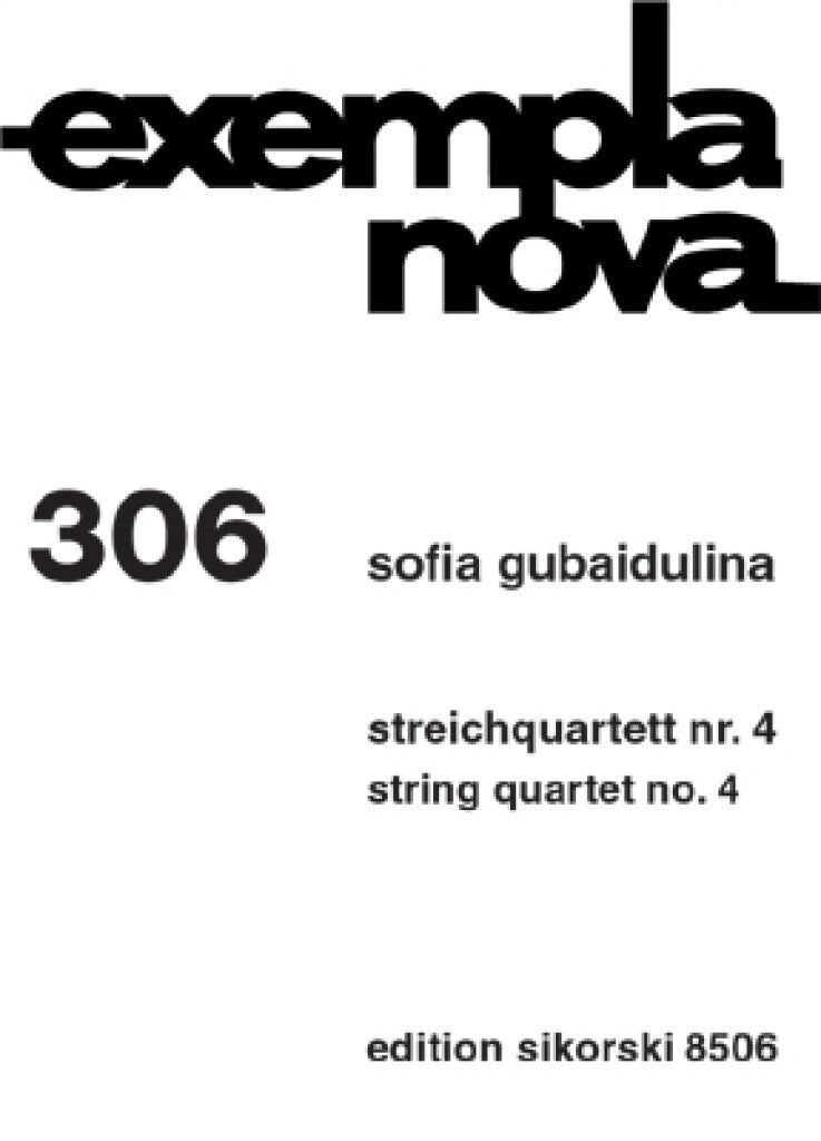Gubaidulina: String Quartet No. 4