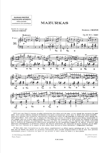 Chopin: Mazurkas – Volume 3 (Opp. 59, 63, 67, 68)