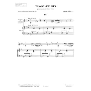 Piazzolla: Tango-Études (for alto sax or clarinet and piano)