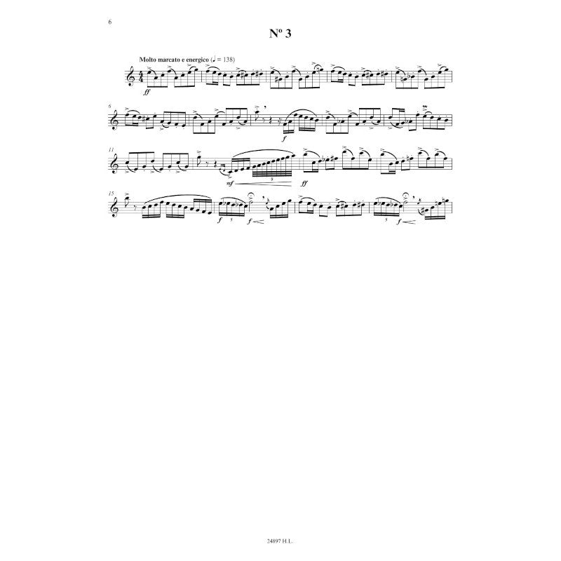 Piazzolla: Tango Etudes (for flute or violin solo)