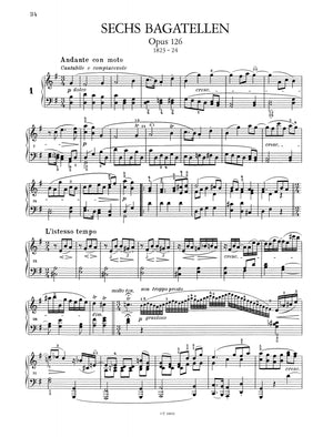 Beethoven: Bagatelles, Opp. 33, 119, 126