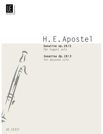 Apostel: Sonatine for Bassoon, Op. 19, No. 3