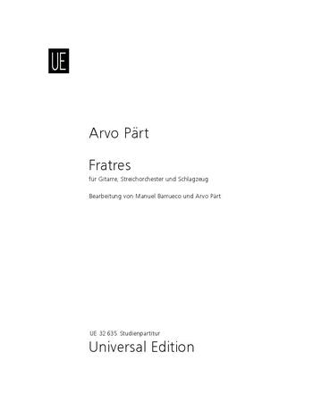 Pärt: Fratres (for guitar, string orchestra and percussion)
