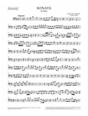 Richter: 3 Sonatas for Flute (Violin), Harpsichord and Cello ad lib.