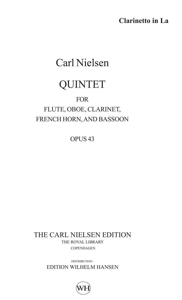 Nielsen: Wind Quintet, Op. 43