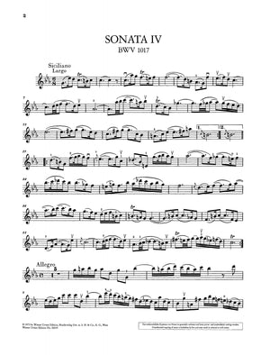 Bach: Violin Sonatas Nos. 4-6 BWV 1017-1019