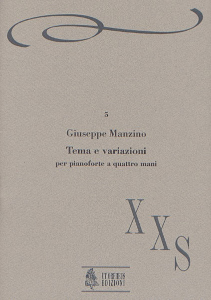 Manzino: Theme and Variations for Piano 4 Hands (1983)