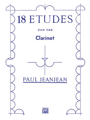 Jeanjean: 18 Etudes for the Clarinet