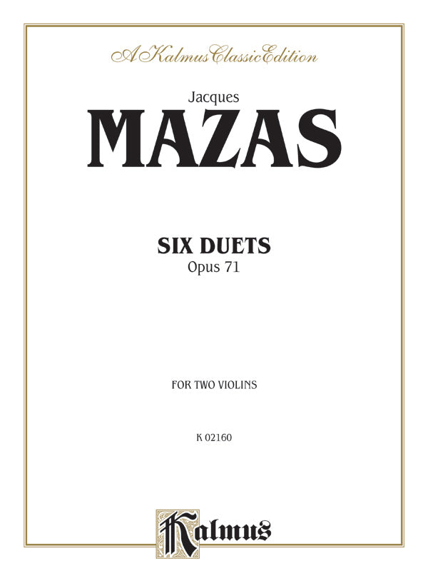 Mazas: 6 Duets, Op. 71