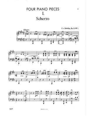Dohnányi: Four Pieces, Op. 2