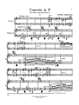 Gershwin: Piano Concerto in F Major
