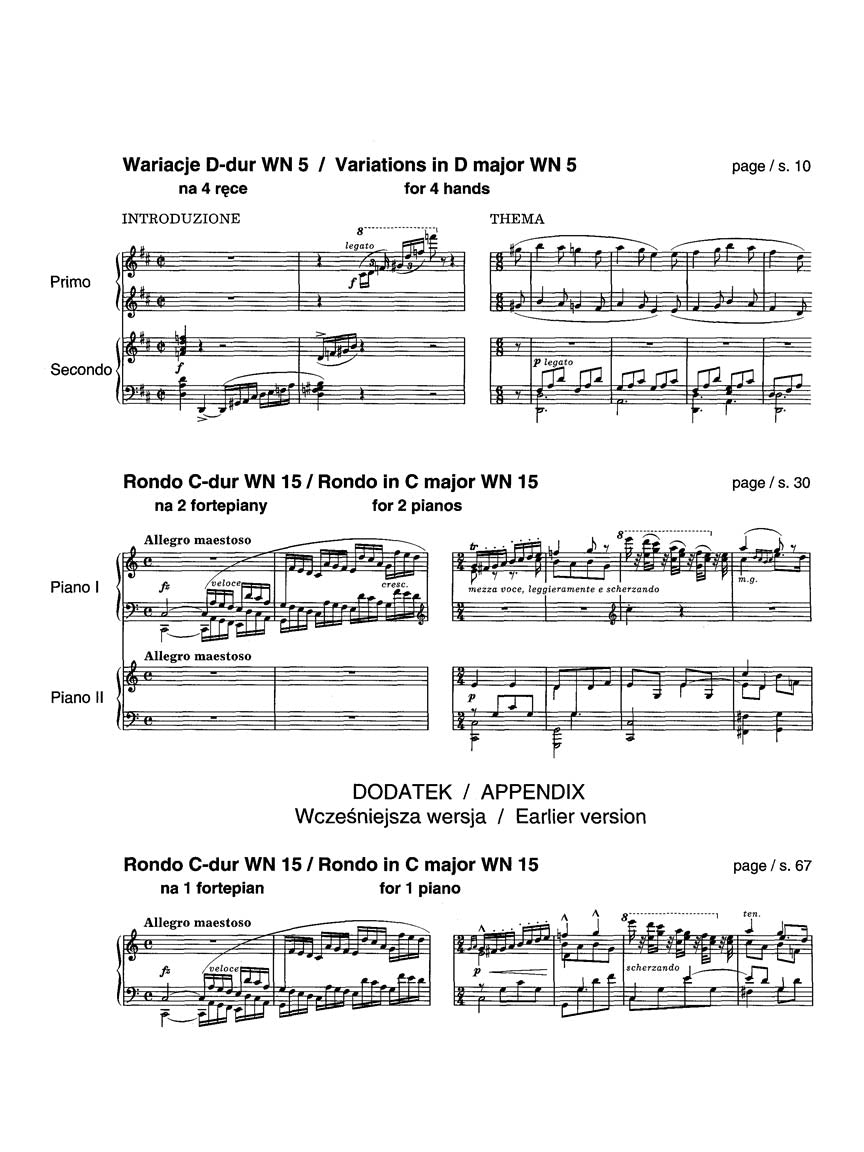 Chopin: Rondo in C Major & Variations in D Major