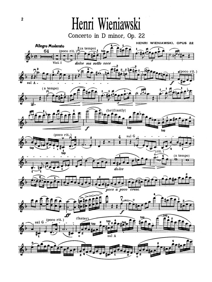 Wieniawski: Violin Concerto No. 2 in D Minor, Op. 22 & Sarasate: Zigeunerweisen, Op. 20