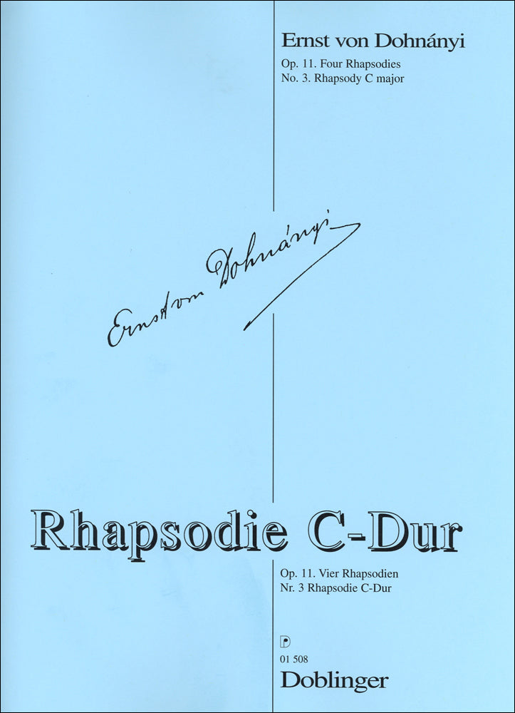 Dohnányi: Rhapsody in C Major, Op. 11, No. 3