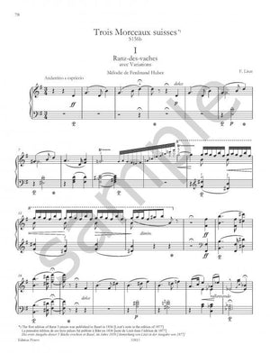 Liszt: Années de pèlerinage - Première année: Suisse and 3 Morceaux suisses