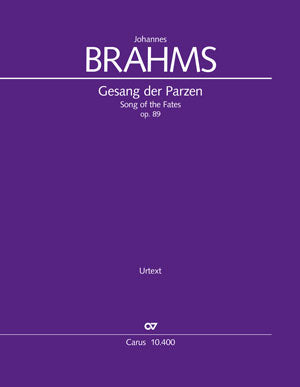 Brahms: Gesang der Parzen, Op. 89
