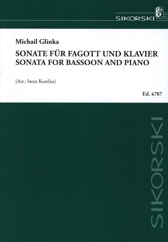 Glinka: Sonata in D Minor (arr. for bassoon & piano)