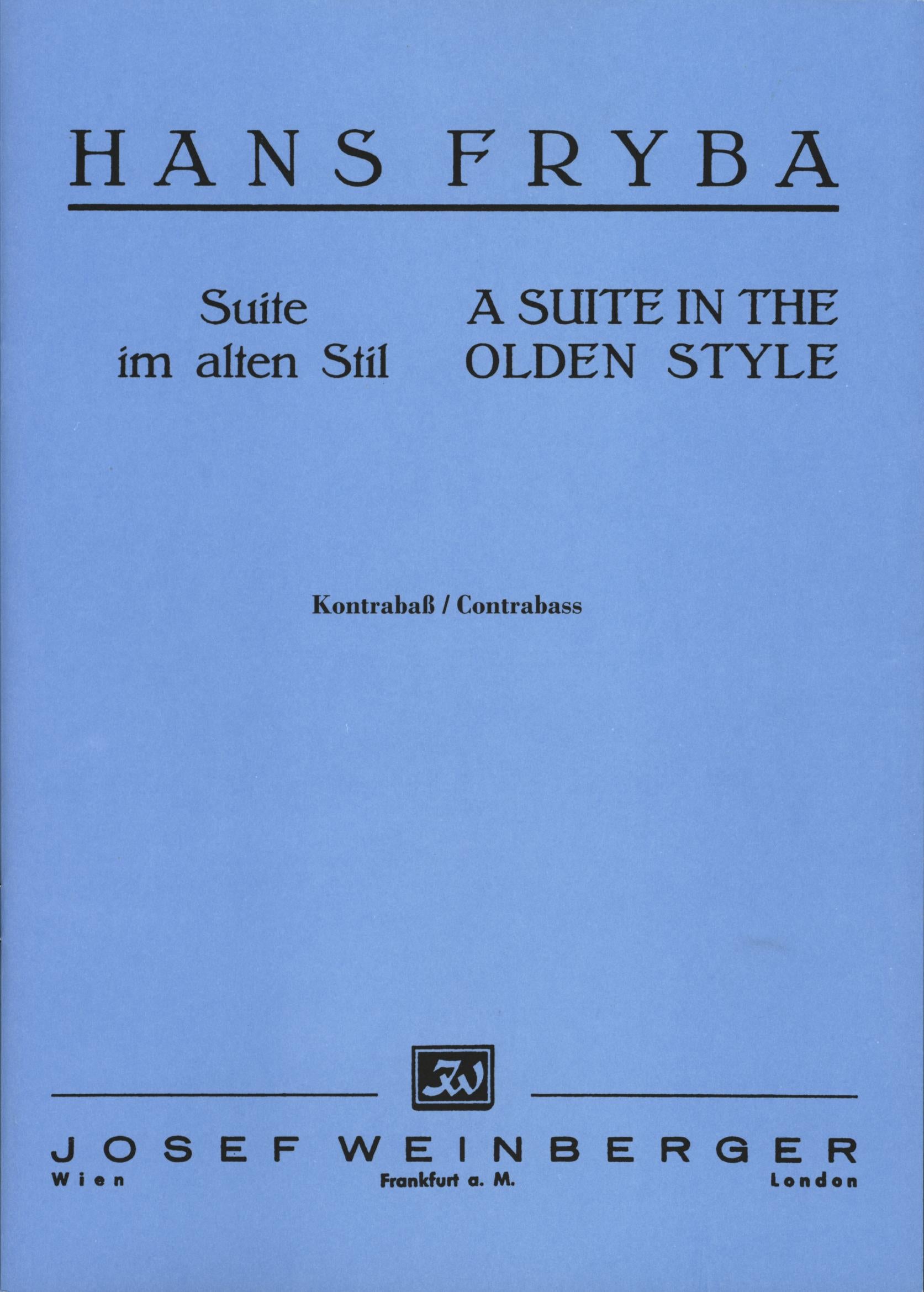 Fryba: Suite in the Olden Style