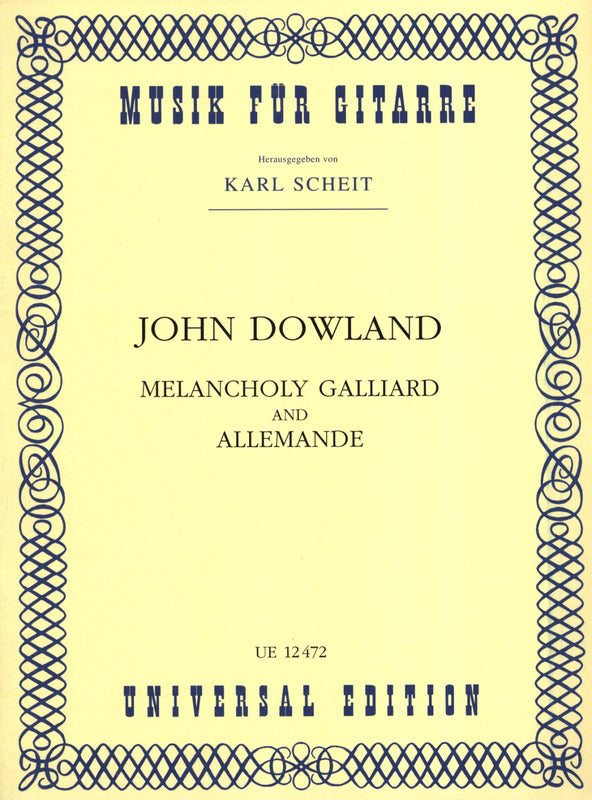 Dowland: Melancholy Galliard & Allemande (arr. for guitar)