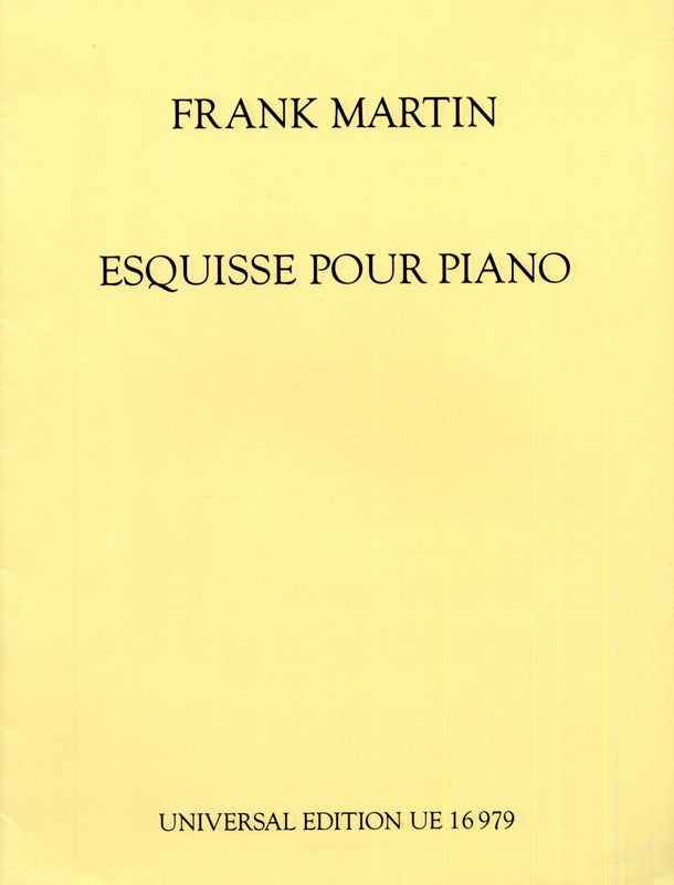 Martin: Esquisse for Piano
